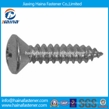 China Supplier Best Price In Stock DIN7983 Carbon Steel/Stainless steel Cross recessed raised countersunk head tapping screws